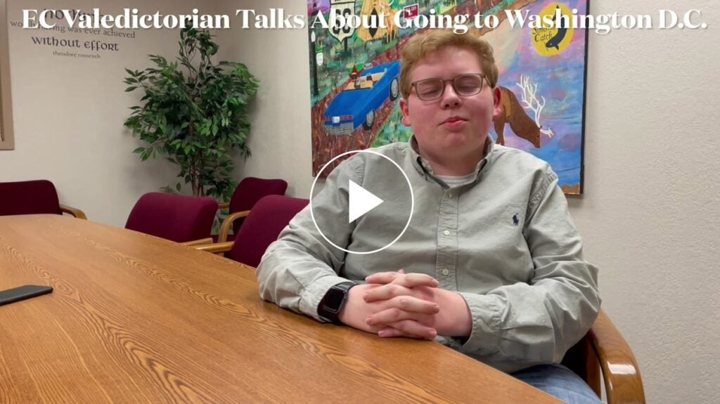 Elk City Valedictorian Mason Friesen discusses his college plans in the nation's capital