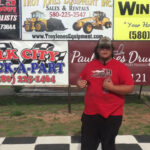 Chris Golden at Victory Lane of Elk City Motorsports Park