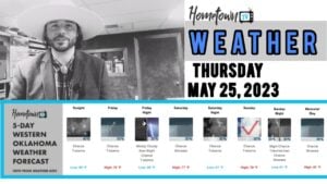 Heavy Rainfall and Scattered Thunderstorms Expected in Western OK Thursday Evening